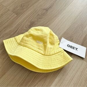 OBEY Yellow Bold Twill Bucket Hat